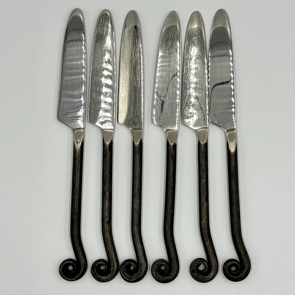 Gourmet Settings Treble Clef Stainless Dinner Knives 9-3/8